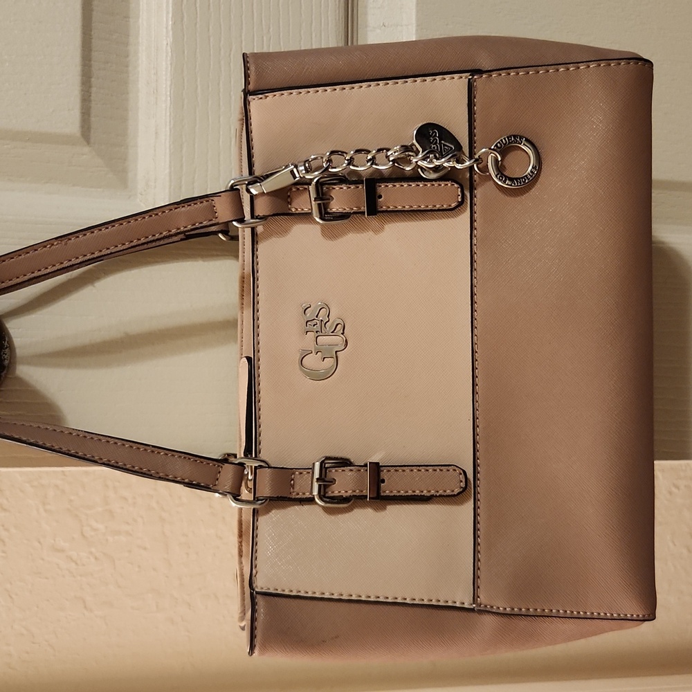 Guess Two Tone Pink Satchel